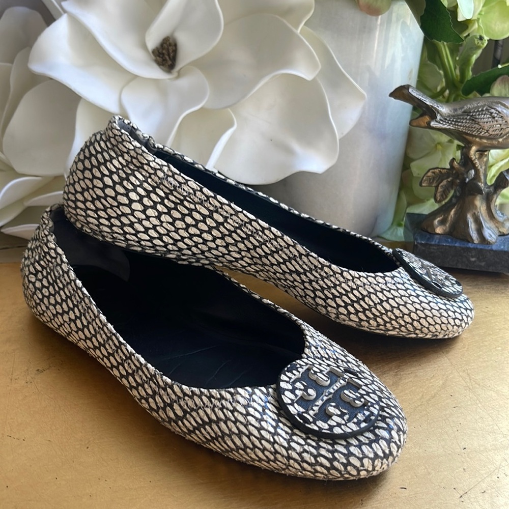 Tory Burch King Cobra Minnie Travel Ballet Flats